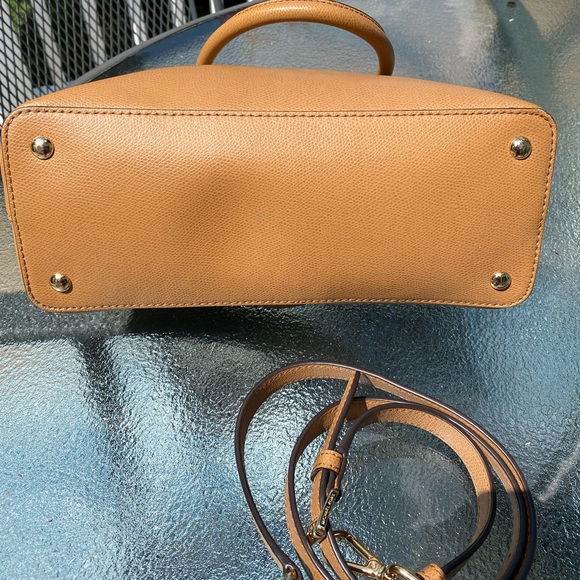 Michael Kors Camel Leather Satchel - Picture 4 of 14